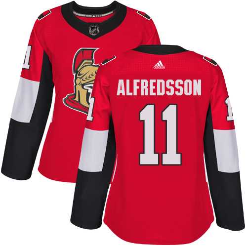 Women's Adidas Ottawa Senators #11 Daniel Alfredsson Red Home Authentic Stitched NHL Jersey