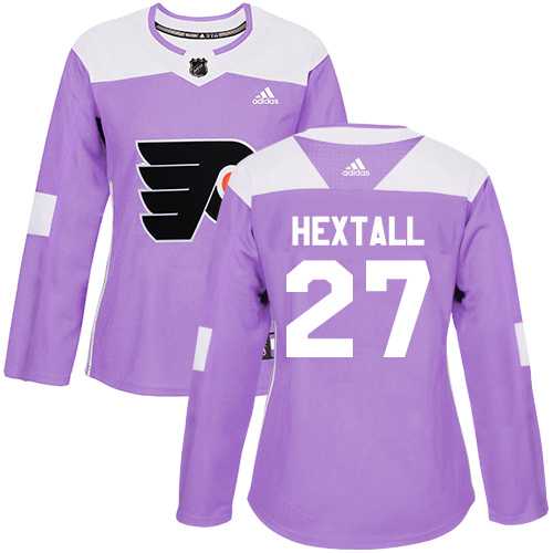 Women's Adidas Philadelphia Flyers #27 Ron Hextall Purple Authentic Fights Cancer Stitched NHL Jersey