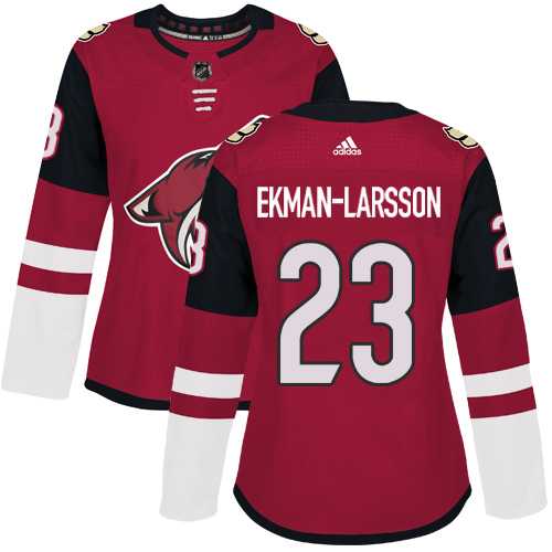 Women's Adidas Phoenix Coyotes #23 Oliver Ekman-Larsson Maroon Home Authentic Stitched NHL Jersey