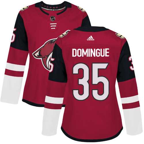 Women's Adidas Phoenix Coyotes #35 Louis Domingue Maroon Home Authentic Stitched NHL