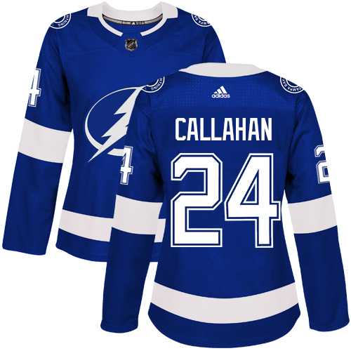 Women's Adidas Tampa Bay Lightning #24 Ryan Callahan Blue Home Authentic Stitched NHL Jersey Women's Adidas Tampa Bay Lightning #24 Ryan Callahan Blue Home Authentic Stitched NHL Jersey
