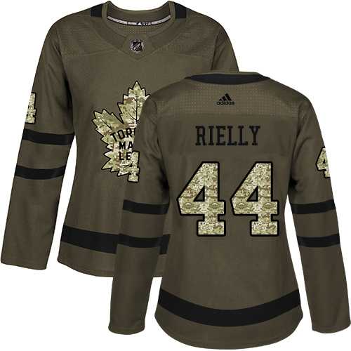 Women's Adidas Toronto Maple Leafs #44 Morgan Rielly Green Salute to Service Stitched NHL Jersey