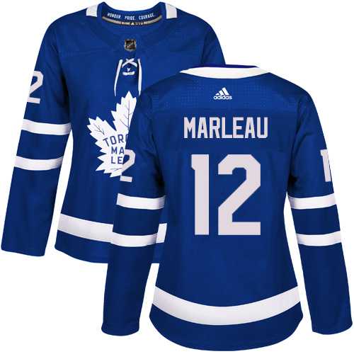 Women's Adidas Toronto Maple Leafs #12 Patrick Marleau Blue Home Authentic Stitched NHL