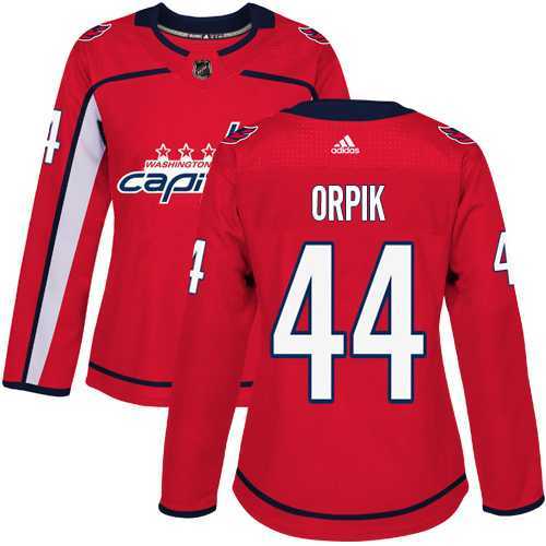 Women's Adidas Washington Capitals #44 Brooks Orpik Red Home Authentic Stitched NHL Jersey
