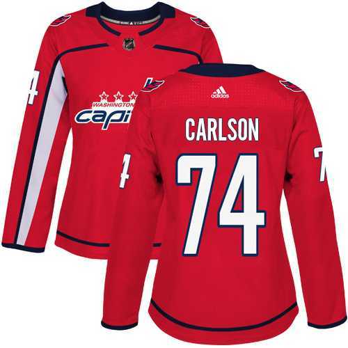 Women's Adidas Washington Capitals #74 John Carlson Red Home Authentic Stitched NHL Jersey Women's Adidas Washington Capitals #74 John Carlson Red Home Authentic Stitched NHL Jersey