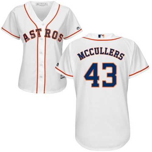 Women's Houston Astros #43 Lance McCullers White Home Stitched MLB Jersey Women's Houston Astros #43 Lance McCullers White Home Stitched MLB Jersey