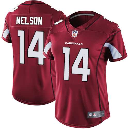 Women's Nike Arizona Cardinals #14 J.J. Nelson Red Team Color Stitched NFL Vapor Untouchable Limited Jersey