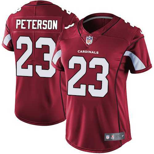 Women's Nike Arizona Cardinals #23 Adrian Peterson Red Team Color Stitched NFL Vapor Untouchable Limited Jersey