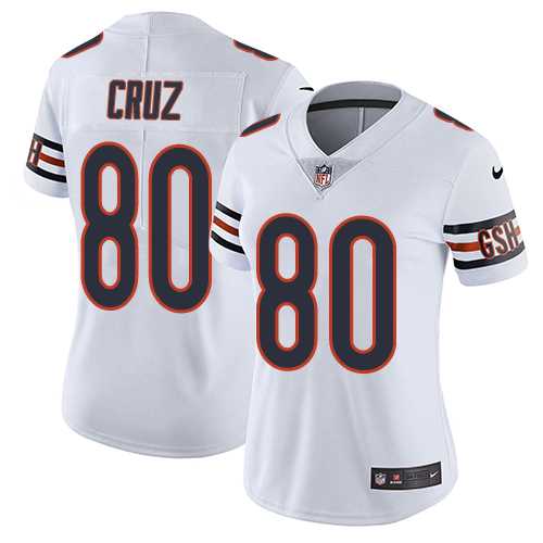 Women's Nike Chicago Bears #80 Victor Cruz White Stitched NFL Elite Jersey