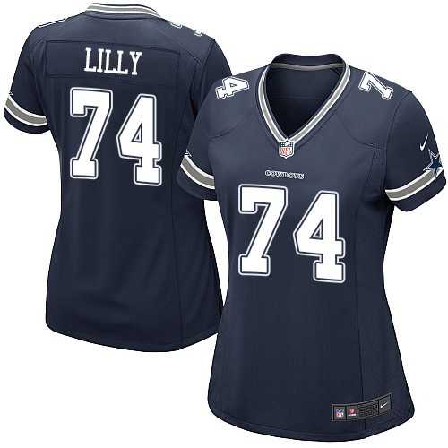 Women's Nike Dallas Cowboys #74 Bob Lilly Game Navy Blue Team Color NFL