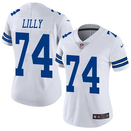 Women's Nike Dallas Cowboys #74 Bob Lilly White Vapor Untouchable Limited Player NFL