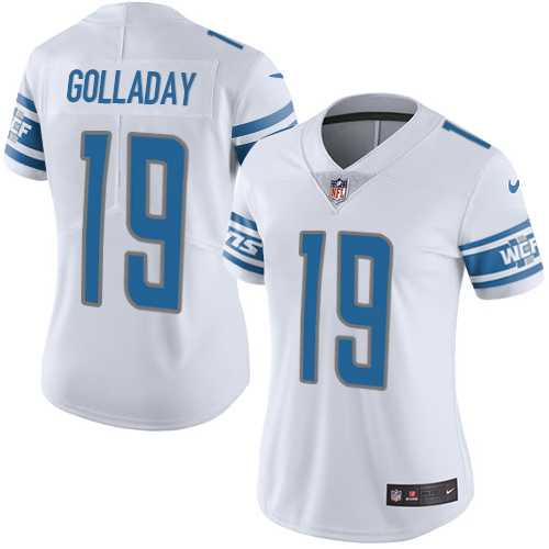 Women's Nike Detroit Lions #19 Kenny Golladay White Stitched NFL Vapor Untouchable Limited Jersey