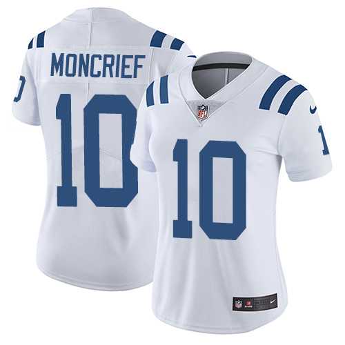 Women's Nike Indianapolis Colts #10 Donte Moncrief White Stitched NFL Vapor Untouchable Limited Jersey