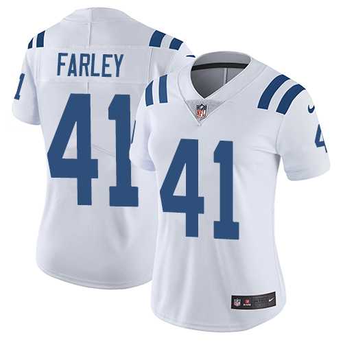 Women's Nike Indianapolis Colts #41 Matthias Farley White Stitched NFL Vapor Untouchable Limited Jersey