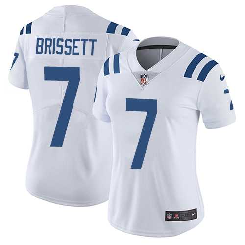 Women's Nike Indianapolis Colts #7 Jacoby Brissett White Stitched NFL Vapor Untouchable Limited Jersey