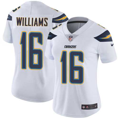 Women's Nike Los Angeles Chargers #16 Tyrell Williams White Stitched NFL Vapor Untouchable Limited Jersey