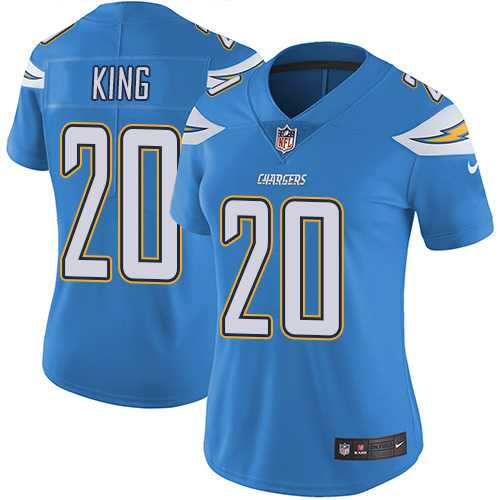 Women's Nike Los Angeles Chargers #20 Desmond King Electric Blue Alternate Stitched NFL Vapor Untouchable Limited Jersey
