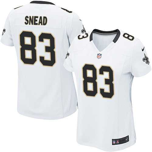 Women's Nike New Orleans Saints #83 Willie Snead Limited White Nike NFL