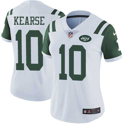 Women's Nike New York Jets #10 Jermaine Kearse White Stitched NFL Vapor Untouchable Limited Jersey