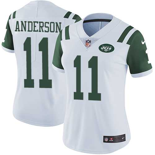 Women's Nike New York Jets #11 Robby Anderson White Stitched NFL Vapor Untouchable Limited Jersey