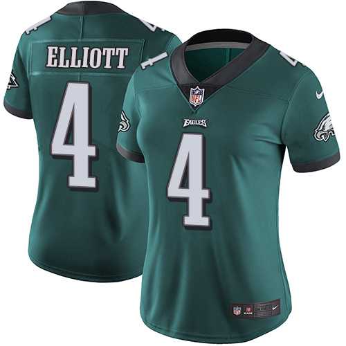 Women's Nike Philadelphia Eagles #4 Jake Elliott Midnight Green Team Color Stitched NFL Vapor Untouchable Limited Jersey