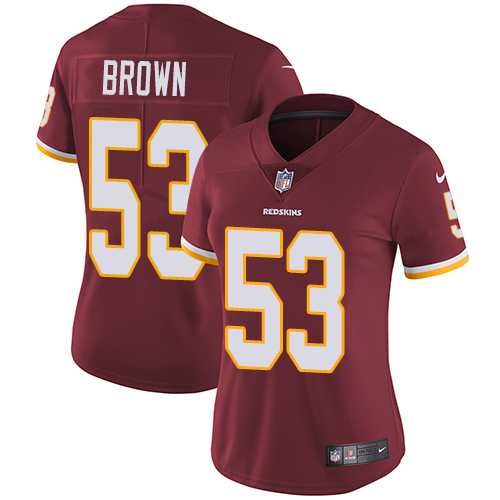 Women's Nike Washington Redskins #53 Zach Brown Burgundy Red Team Color Stitched NFL Vapor Untouchable Limited Jersey Women's Nike Washington Redskins #53 Zach Brown Burgundy Red Team Color Stitched NFL Vapor Untouchable Limited Jersey