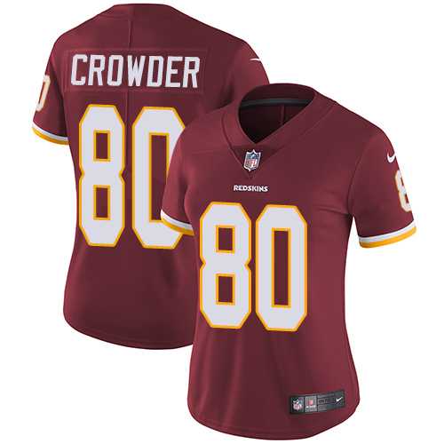 Women's Nike Washington Redskins #80 Jamison Crowder Burgundy Red Team Color Stitched NFL Vapor Untouchable Limited Jersey Women's Nike Washington Redskins #80 Jamison Crowder Burgundy Red Team Color Stitched NFL Vapor Untouchable Limited Jersey
