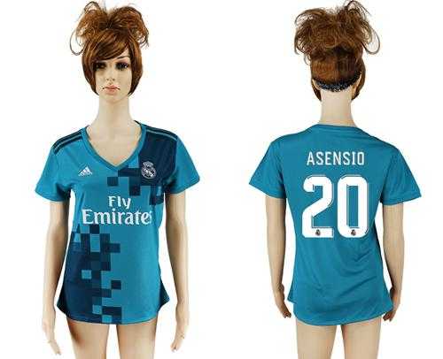 Women's Real Madrid #20 Asensio Sec Away Soccer Club Jersey