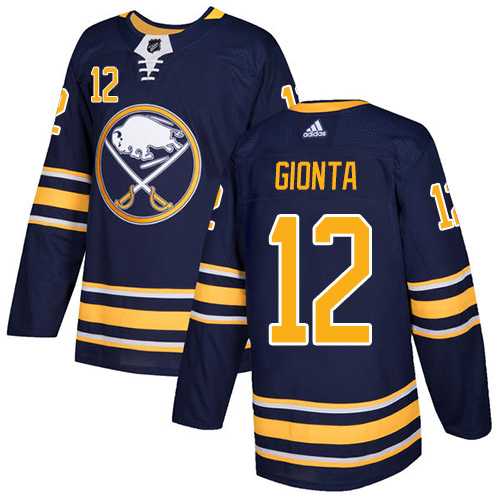 Youth Adidas Buffalo Sabres #12 Brian Gionta Navy Blue Home Authentic Stitched NHL Jersey