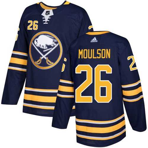 Youth Adidas Buffalo Sabres #26 Matt Moulson Navy Blue Home Authentic Stitched NHL Jersey