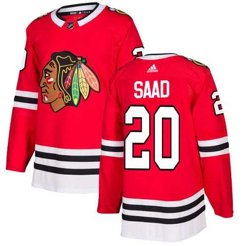 Youth Adidas Chicago Blackhawks #20 Brandon Saad Red Home Authentic Stitched NHL Jersey