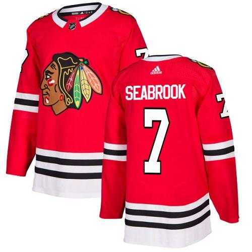 Youth Adidas Chicago Blackhawks #7 Brent Seabrook Red Home Authentic Stitched NHL
