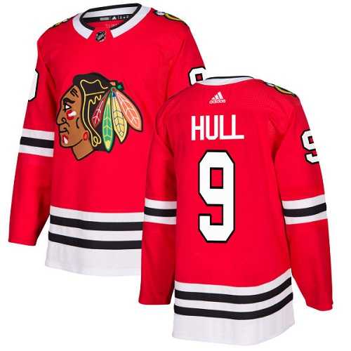 Youth Adidas Chicago Blackhawks #9 Bobby Hull Red Home Authentic Stitched NHL