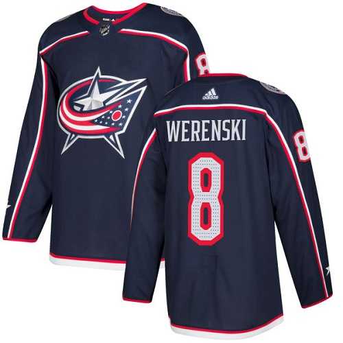 Youth Adidas Columbus Blue Jackets #8 Zach Werenski Navy Blue Home Authentic Stitched NHL Jersey