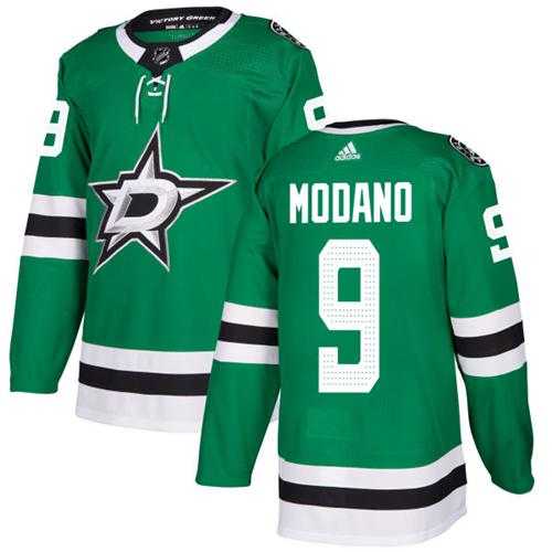 Youth Adidas Dallas Stars #9 Mike Modano Green Home Authentic Stitched NHL