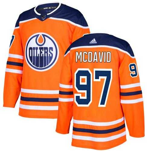 Youth Adidas Edmonton Oilers #97 Connor McDavid Orange Home Authentic Stitched NHL