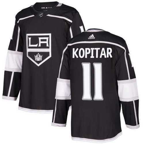 Youth Adidas Los Angeles Kings #11 Anze Kopitar Black Home Authentic Stitched NHL Jersey