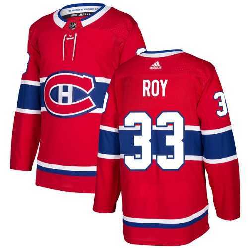 Youth Adidas Montreal Canadiens #33 Patrick Roy Red Home Authentic Stitched NHL Jersey