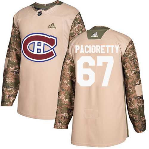 Youth Adidas Montreal Canadiens #67 Max Pacioretty Camo Authentic 2017 Veterans Day Stitched NHL Jersey