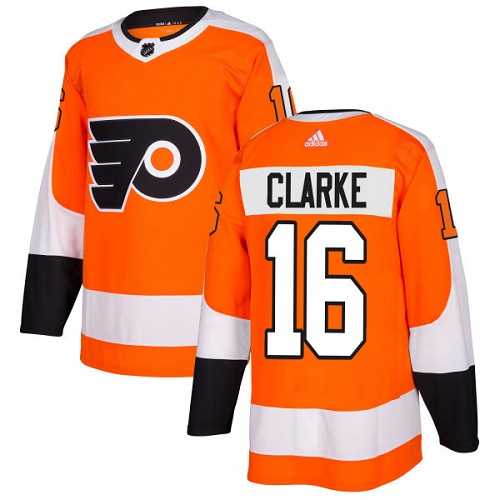 Youth Adidas Philadelphia Flyers #16 Bobby Clarke Orange Home Authentic Stitched NHL