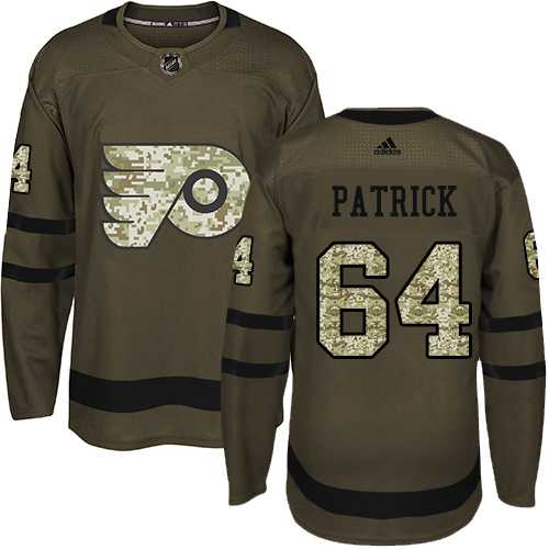 Youth Adidas Philadelphia Flyers #64 Nolan Patrick Green Salute to Service Stitched NHL