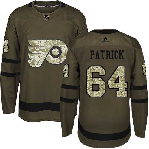 Youth Adidas Philadelphia Flyers #64 Nolan Patrick Green Salute to Service Stitched NHL Youth Adidas Philadelphia Flyers #64 Nolan Patrick Green Salute to Service Stitched NHL