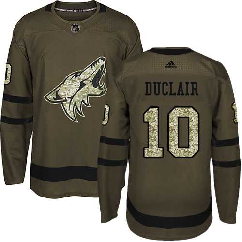 Youth Adidas Phoenix Coyotes #10 Anthony Duclair Green Salute to Service Stitched NHL