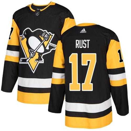 Youth Adidas Pittsburgh Penguins #17 Bryan Rust Black Home Authentic Stitched NHL