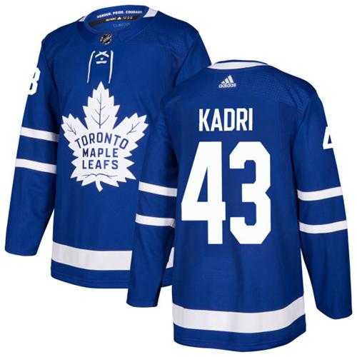 Youth Adidas Toronto Maple Leafs #43 Nazem Kadri Blue Home Authentic Stitched NHL