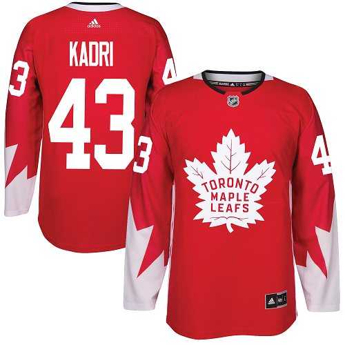 Youth Adidas Toronto Maple Leafs #43 Nazem Kadri Red Team Canada Authentic Stitched NHL