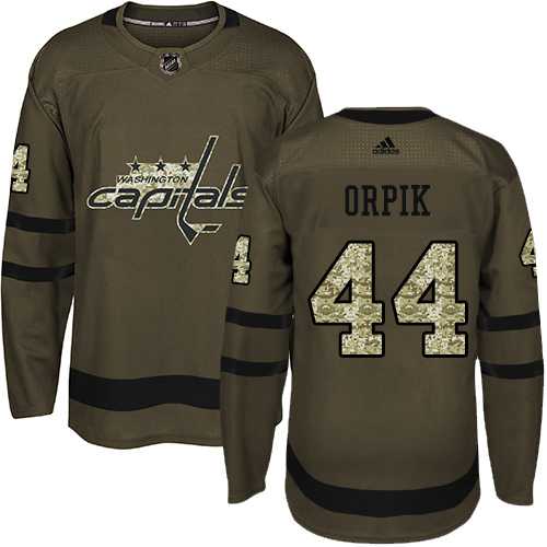 Youth Adidas Washington Capitals #44 Brooks Orpik Green Salute to Service Stitched NHL Jersey