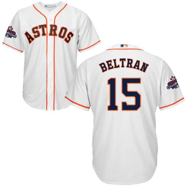 Youth Houston Astros #15 Carlos Beltran White Cool Base 2017 World Series Champions Stitched MLB Jersey Youth Houston Astros #15 Carlos Beltran White Cool Base 2017 World Series Champions Stitched MLB Jersey