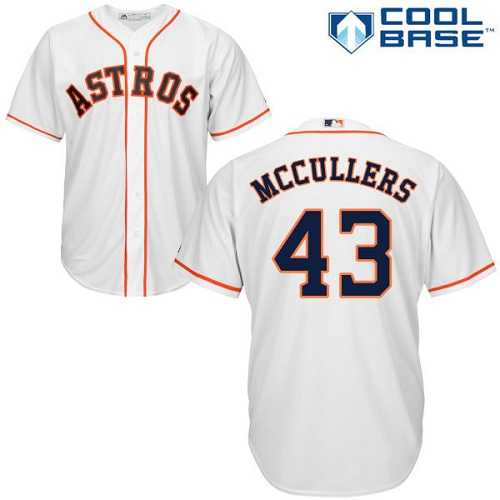 Youth Houston Astros #43 Lance McCullers White Cool Base Stitched MLB Jersey