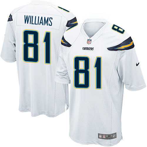 Youth Los Angeles Chargers #81 Mike Williams White Stitched NFL New Elite Jersey